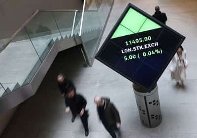 Image for FTSE 100 rises as financial stocks gain; Ukraine talks in focus