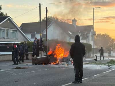 Image for UK minister says violence in Northern Ireland is racist thuggery