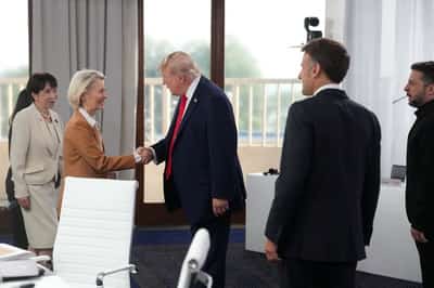 Image for In US, EU mutual interest for Europe to use best AI models, von der Leyen says