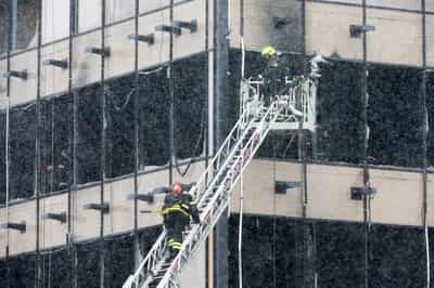 Image for Blaze at Moscow construction site kills at least seven