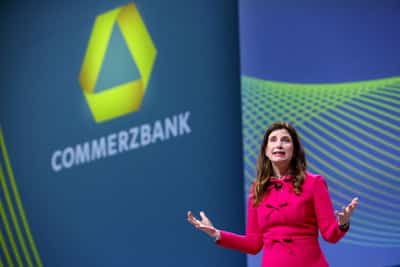 Image for Commerzbank, facing possible UniCredit takeover, posts 94% profit gain
