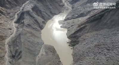 Image for Risk of lake burst near China-Nepal border disaster site wanes