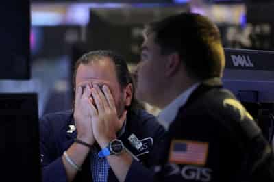 Image for World equities fall, U.S. Treasury yields rise after hawkish Fed