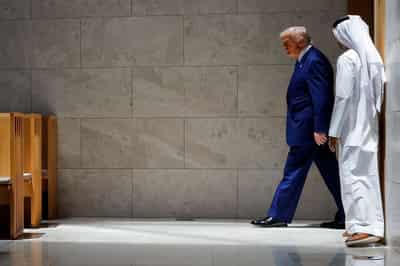 Image for Analysis-Gulf states use opulence and flattery to win Trump's heart