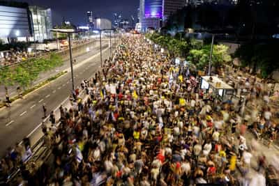 Image for Thousands rally in Tel Aviv against Netanyahu’s new Gaza plan, demand release of hostages