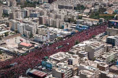 Image for As Khamenei mourners fill Iran's streets, discontent still simmers