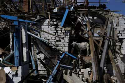 Image for Ukraine keeps up counterattack to north of Kharkiv, Britain says