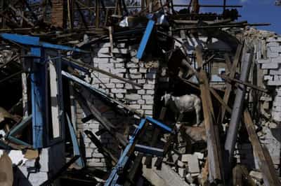 Image for Ukraine keeps up counterattack to north of Kharkiv, Britain says