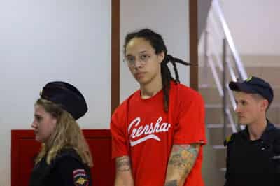 Image for U.S. basketball star Griner admits Russian drugs charge but denies intent