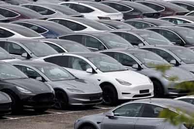 Image for Global EV sales fall 2% in September, ending six-month growth streak