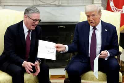 Image for US, Britain to announce more than $10 billion in deals during Trump visit, US officials say