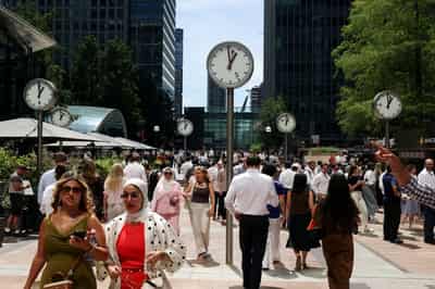 Image for UK business morale hits four-month high in July, Lloyds survey shows