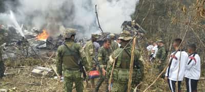 Image for Colombian military plane that crashed on takeoff had 110 soldiers onboard, media reports