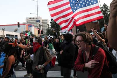 Image for US Marines arrive in LA; California governor warns 'democracy under assault'
