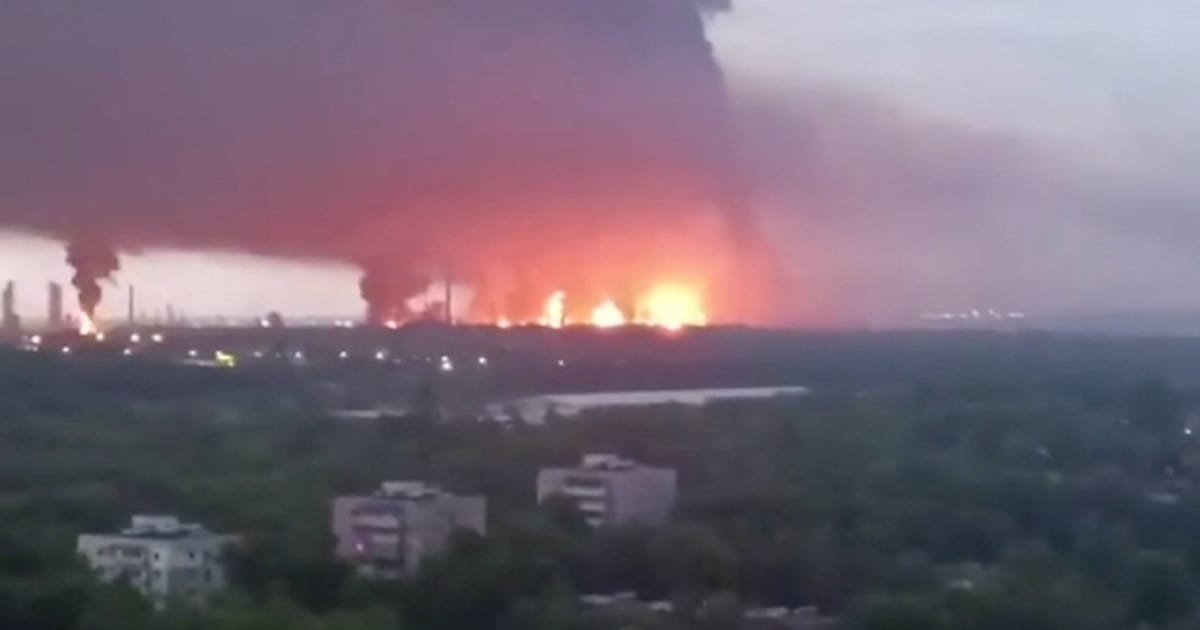 Ukrainian Drones Hit Major Oil Refinery in Russia’s Ryazan Region