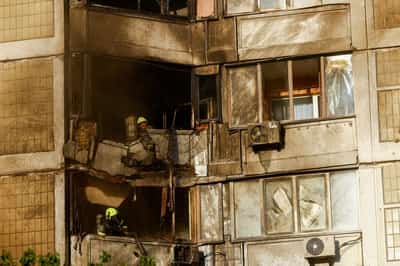 Image for Russian attacks kills three in Ukrainian cities, strikes hit Kyiv districts, officials say