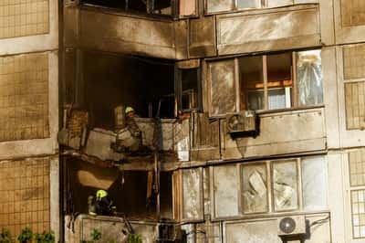 Image for Russian attacks kills three in Ukrainian cities, strikes hit Kyiv districts, officials say