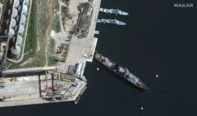 Image for Russia to tow crippled warship back to port after what Ukraine says was a missile hit