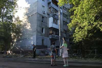 Image for Ukraine's Zelenskiy says Russia launched over 30 missiles, 300 drones in overnight attack