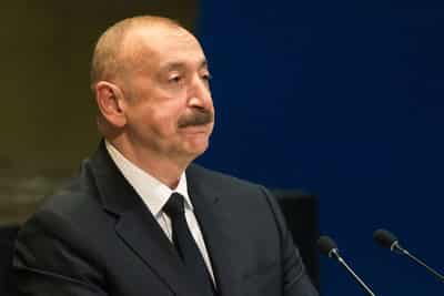 Image for Azerbaijan will not send peacekeepers to Gaza, president says