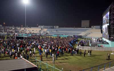 Image for In a stadium of their own, migrant workers say their sweat made World Cup happen