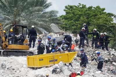 Image for Death toll in Florida building collapse rises to 28, with 117 missing