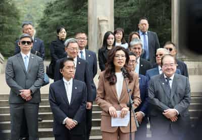 Image for Birds not missiles should fly in the skies, Taiwan opposition leader says in China
