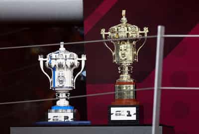 Image for Motor racing-F1 drivers given trophies made of LEGO at British GP