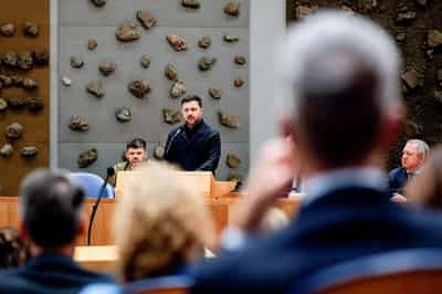 Image for Zelenskiy tells Europe: Use frozen assets to end Russia's appetite for war