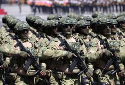 Image for Armenia parades foreign-made weaponry as tensions with Russia rise