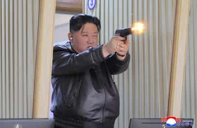 Image for North Korean leader Kim oversees test-launch of multiple rocket launchers -KCNA