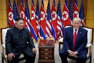 Image for Trump says he will 'get the conflict solved with North Korea'