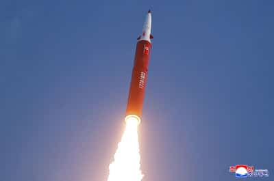Image for North Korea says Kim oversaw hypersonic missile drill