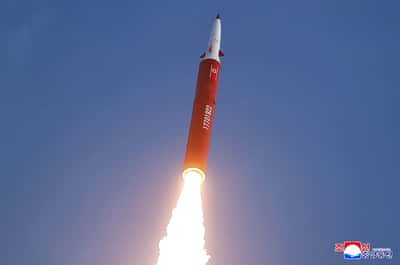 Image for North Korea says Kim oversaw hypersonic missile drill
