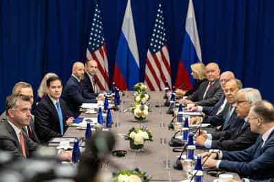 Image for Rubio says US committed to helping end Ukraine war after meeting Lavrov