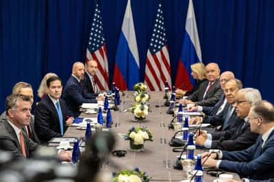 Image for Rubio says US committed to helping end Ukraine war after meeting Lavrov