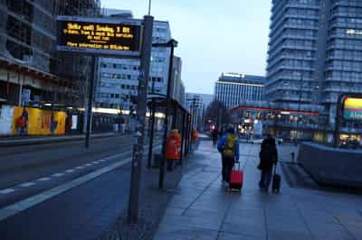 Image for Buses, trams and trains grind to a halt across Germany at start of two-day strike