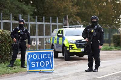 Image for UK counter-terror police investigating two men arrested near air base
