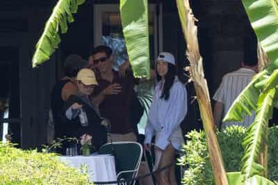 Image for Newlyweds Dua Lipa and Callum Turner arrive in Sicily for wedding celebrations