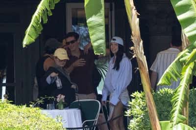 Image for Newlyweds Dua Lipa and Callum Turner arrive in Sicily for wedding celebrations