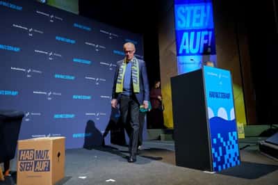 Image for Contrite Merz says he must communicate better after 'lazy' Germans spat