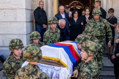 Image for Bosnia expels two Serbian embassy diplomats in protest over Mladic funeral