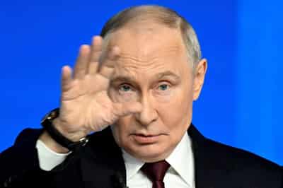 Image for Rogue texts, aliens and a marriage proposal - welcome to Vladimir Putin's phone-in