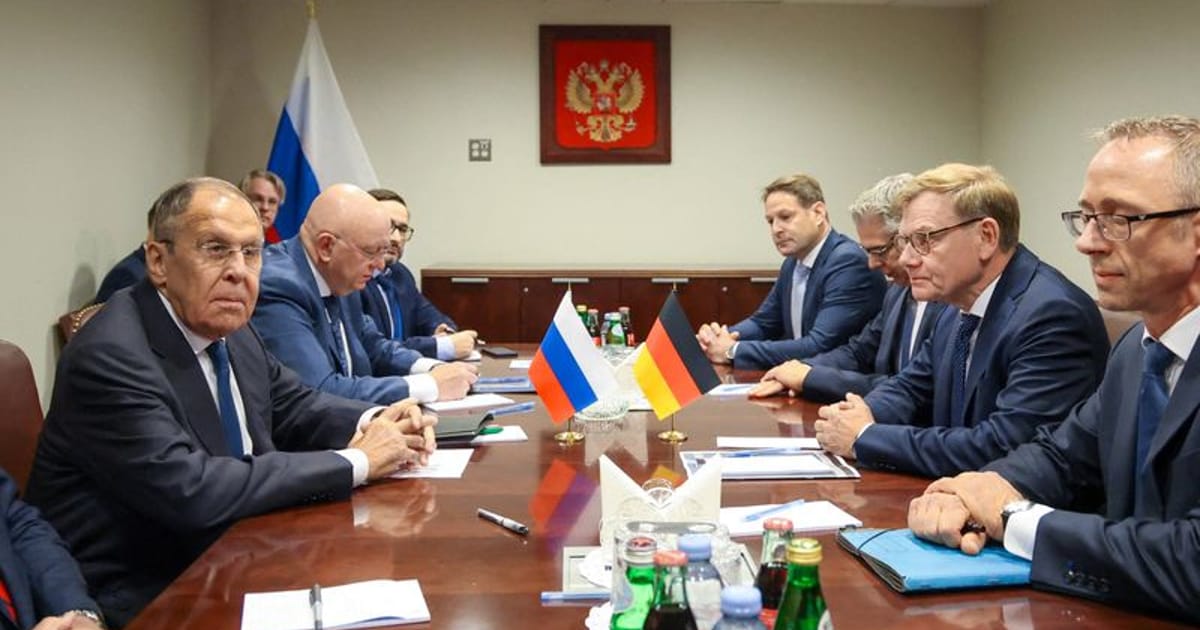 German foreign minister says Lavrov meeting driven by Russia security concerns