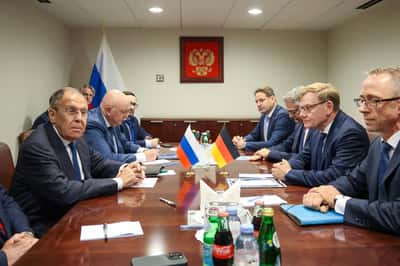 Image for German foreign minister says Lavrov meeting driven by Russia security concerns