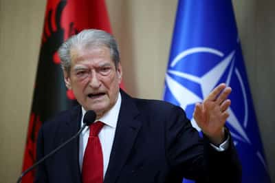 Image for Albania opposition leader Berisha says US lifts entry ban on him
