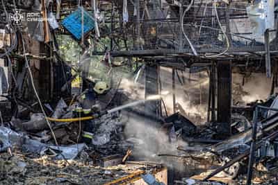 Image for Three die in Ukraine's Sumy region, Zelenskiy says Russian offensive there has failed