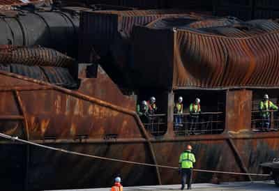 Image for Russian captain 'did nothing' to avoid US tanker crash, UK prosecutors tell trial