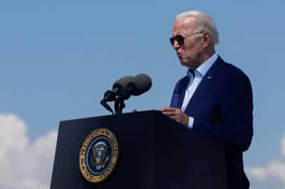 Image for Biden stops short of declaring climate emergency, takes steps on wind power