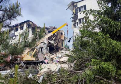 Image for Death toll in student dorm strike rises to 10, Russian-installed official says